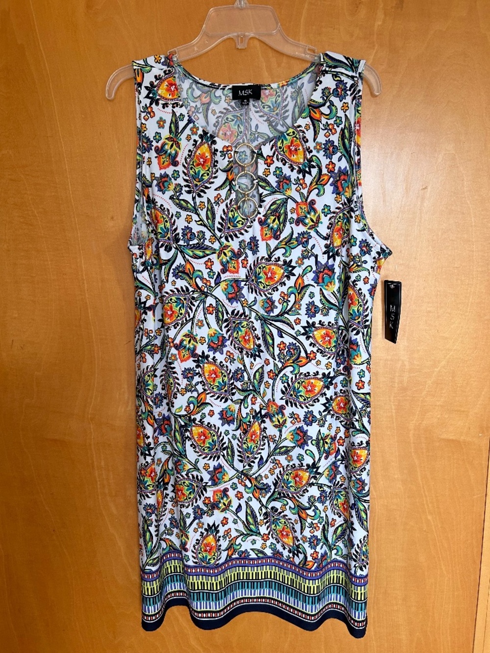 MSK floral dress XL NWT